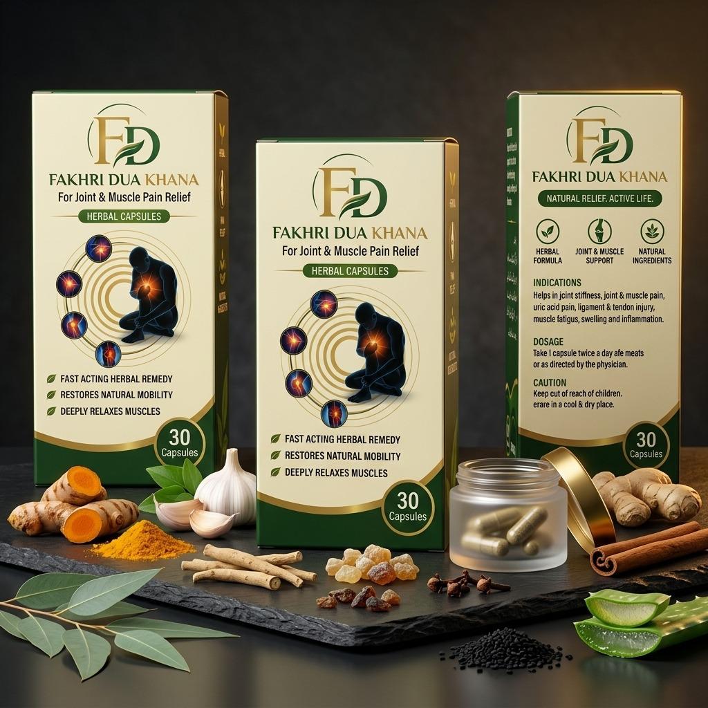 Joint & Muscle Pain Relief Capsules & Balm Combo - Fakhri Dua Khana