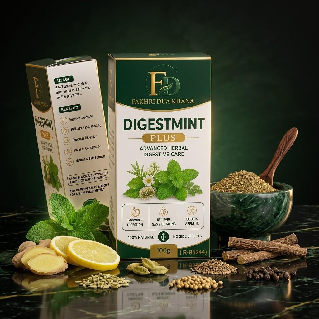 Digestmint Plus Advanced Herbal Digestive Care (100g) - Fakhri Dua Khana