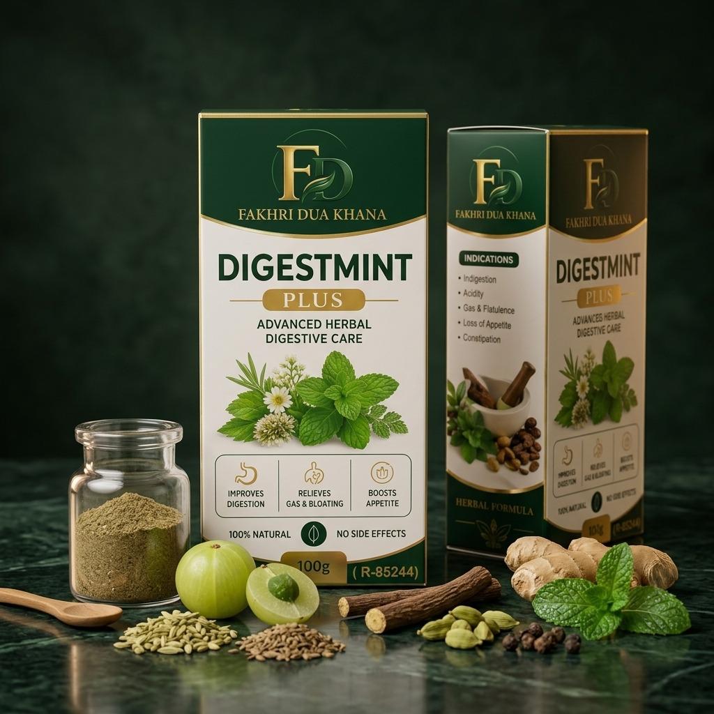 Digestmint Plus Advanced Herbal Digestive Care (100g) - Fakhri Dua Khana