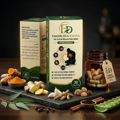 Joint & Muscle Pain Relief Capsules & Balm Combo - Fakhri Dua Khana
