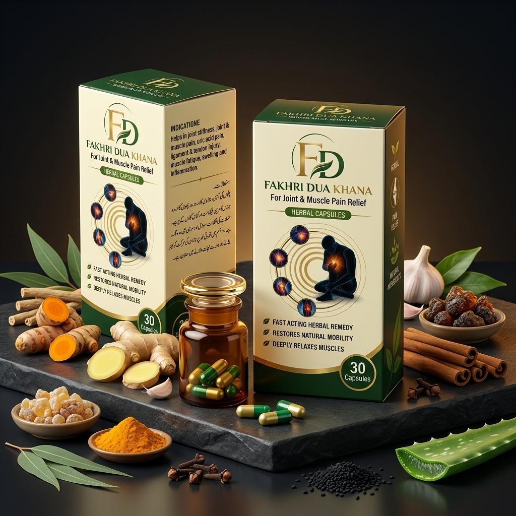 Joint & Muscle Pain Relief Capsules & Balm Combo - Fakhri Dua Khana