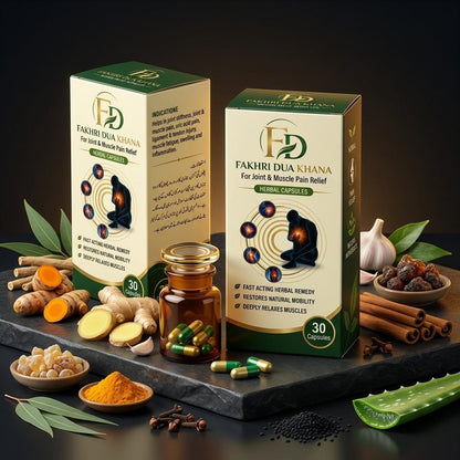 Joint & Muscle Pain Relief Capsules & Balm Combo - Fakhri Dua Khana