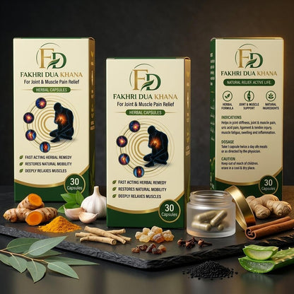 Joint & Muscle Pain Relief Capsules & Balm Combo - Fakhri Dua Khana
